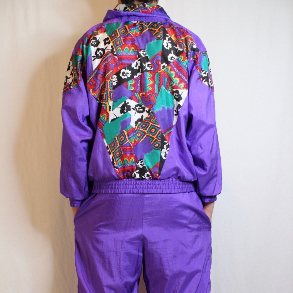80s Purple Jumpsuit